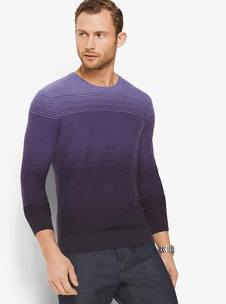 Michael Kors Mens Ombre Cotton Crewneck Shirt