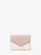 Michael Michael Kors Jet Set Small Color-block Leather Envelope Wallet