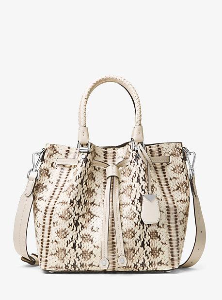 Michael Michael Kors Blakely Embossed Leather Bucket Bag