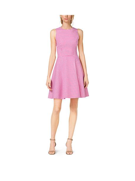 Michael Kors Collection Gingham Wool Dance Dress