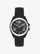 Michael Kors Bradshaw Silver-tone And Silicone Watch