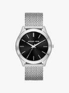 Michael Kors Slim Runway Mesh Silver-tone Watch