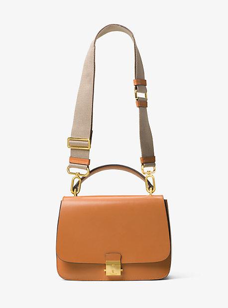 Michael Kors Collection Mia French Calf Shoulder Satchel
