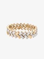 Michael Kors Gold-tone Chevron Bracelet