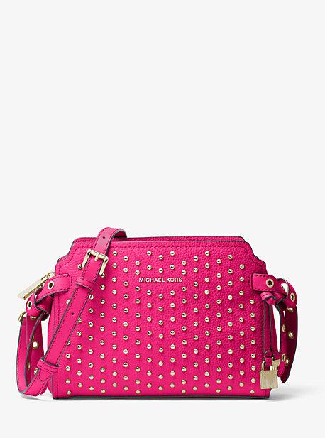 Michael Michael Kors Bristol Studded Leather Crossbody