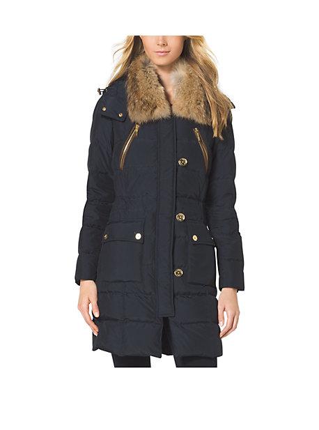Michael Michael Kors Fur-trimmed Quilted Jacket