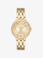 Michael Kors Courtney Pave Gold-tone Watch