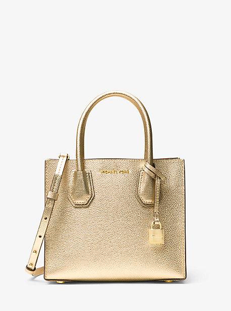 Michael Kors Studio Mercer Metallic Leather Tote