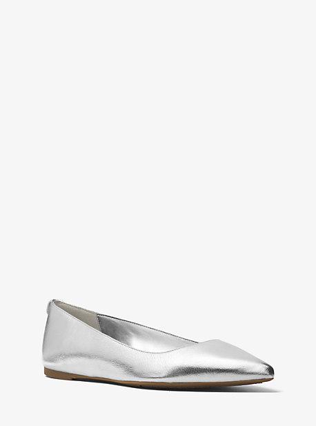 Michael Michael Kors Arianna Metallic Leather Flat