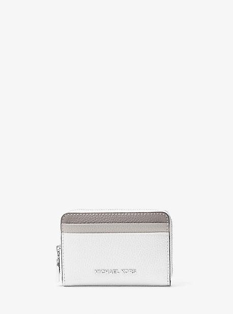 Michael Michael Kors Mercer Small Color-block Pebbled Leather Wallet