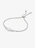 Michael Kors Pave Silver-tone Floral Slider Bracelet