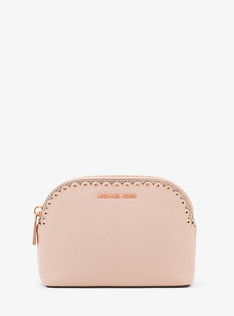 Michael Michael Kors Medium Scalloped Pebbled Leather Travel Pouch