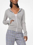 Michael Kors Collection Cashmere And Cotton Zip-up Hoodie