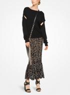 Michael Kors Collection Merino Wool Slashed Pullover
