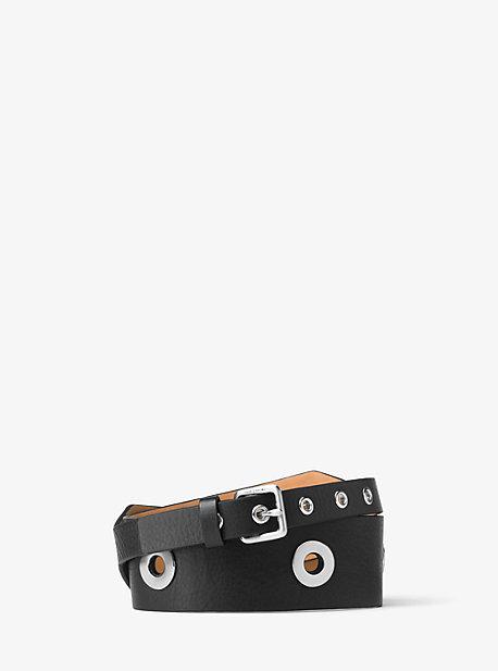 Michael Michael Kors Grommeted Leather Belt