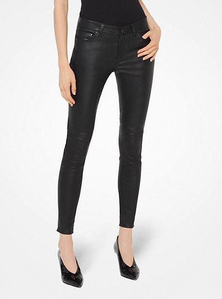 Michael Michael Kors Selma Leather Skinny Pants