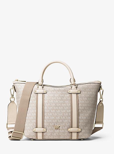 Michael Michael Kors Griffin Large Logo Jacquard Satchel