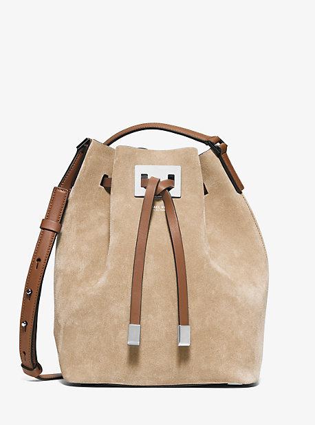 Michael Kors Collection Miranda Medium Suede Crossbody