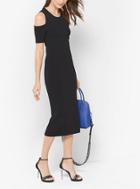 Michael Michael Kors Peekaboo Stretch-viscose Midi Dress