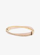Michael Kors Pave Gold-tone Blush Acetate Bangle