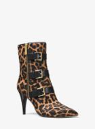 Michael Michael Kors Lori Leopard Calf Hair Ankle Boot