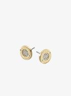 Michael Kors Pave Gold-tone Stud Earrings