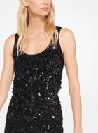 Michael Kors Collection Floral Sequined Cashmere Tank