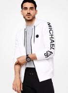 Michael Kors Mens Logo Fleece Zip-up Hoodie