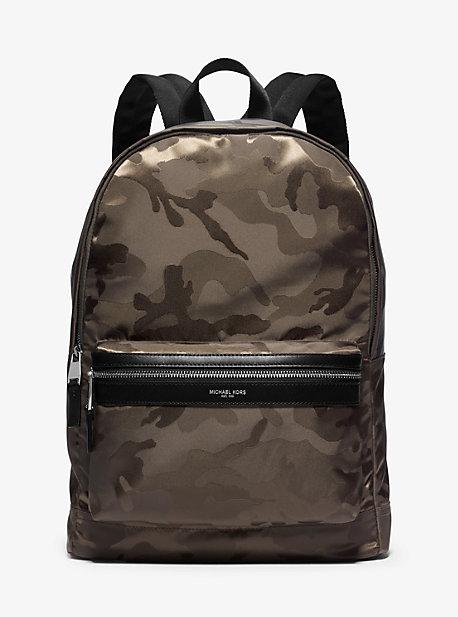 Michael Kors Mens Kent Camouflage Nylon Jacquard Backpack