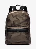 Michael Kors Mens Kent Camouflage Nylon Jacquard Backpack