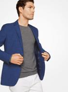 Michael Kors Mens Slim-fit Linen And Wool Blazer