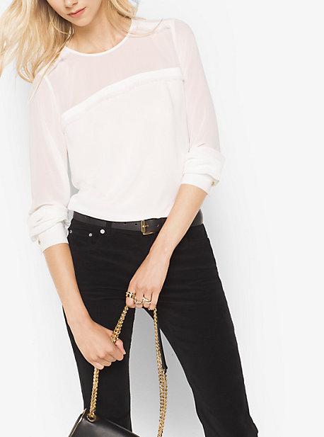 Michael Michael Kors Sheer-panel Top