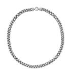 Michael Kors Crystal Silver-tone Tubular Chain Necklace