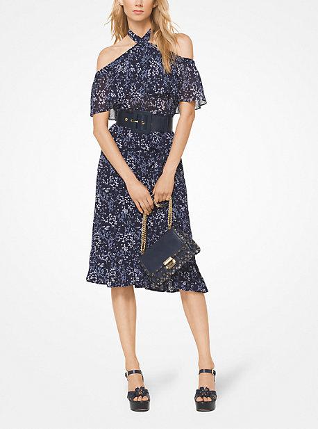 Michael Michael Kors Floral Georgette Peekaboo Top