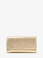 Michael Michael Kors Mercer Tri-fold Metallic Leather Wallet
