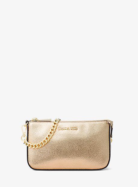 Michael Michael Kors Mercer Metallic Leather Chain Wallet