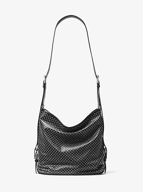 Michael Kors Naomi Extra-large Grommeted Leather Shoulder Bag