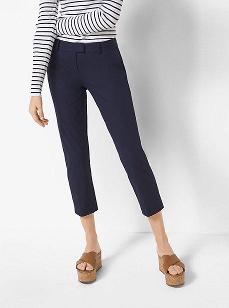 Michael Michael Kors Slim-fit Stretch-twill Cropped Trousers