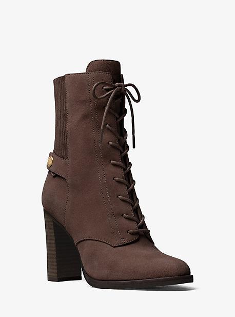 Michael Michael Kors Carrigan Lace-up Suede Ankle Boot