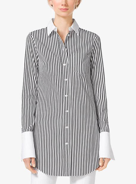 Michael Kors Collection Striped French Cuff Cotton-poplin Shirt