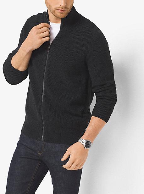 Michael Kors Mens Cotton-blend Mockneck Sweater