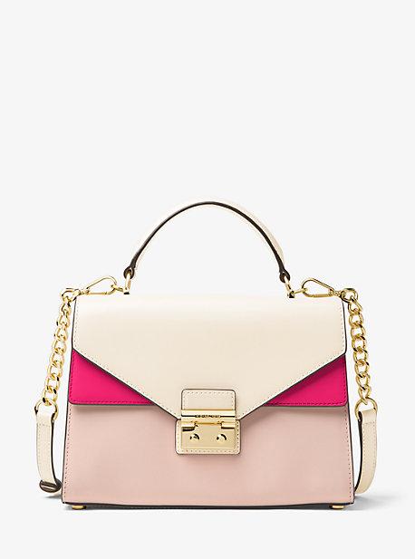 Michael Kors Sloan Color-block Leather Satchel