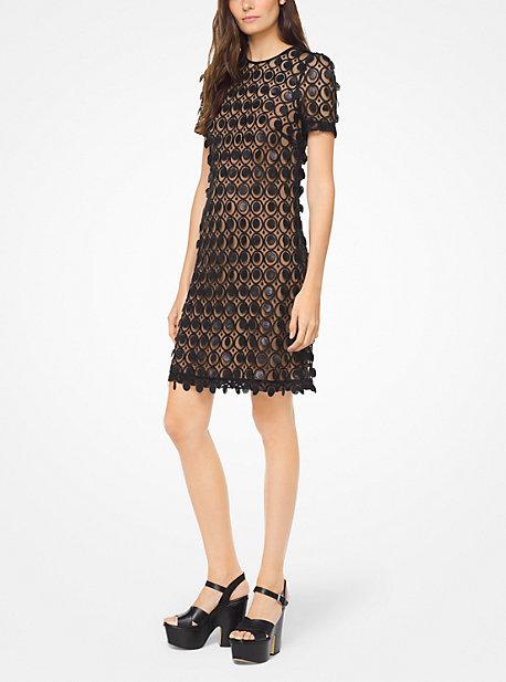 Michael Michael Kors Dot Applique Mesh Dress