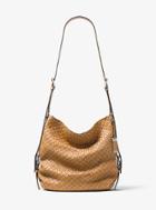 Michael Kors Collection Naomi Extra-large Woven Leather Shoulder Bag