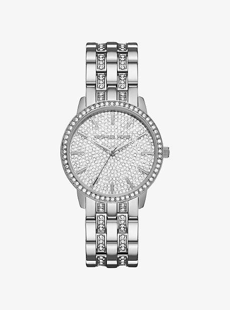 Michael Kors Nini Pave Silver-tone Watch