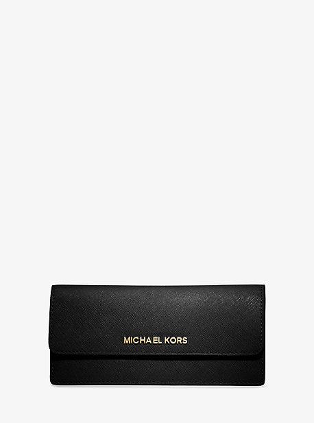 Michael Michael Kors Jet Set Travel Slim Saffiano Leather Wallet