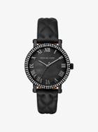 Michael Kors Norie Pave Quilted Leather Watch