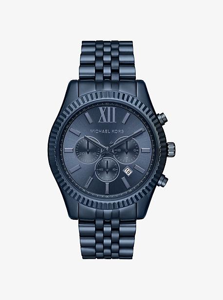 Michael Kors Lexington Blue-tone Watch