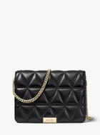 Michael Michael Kors Jade Quilted-leather Clutch