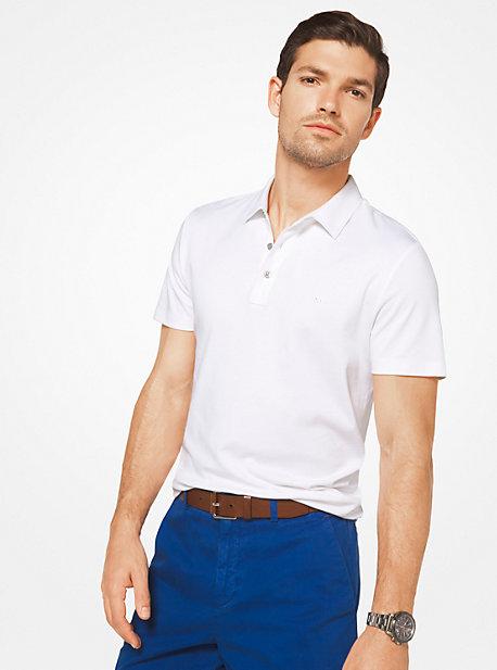 Michael Kors Mens Bryant Stretch-cotton Polo Shirt